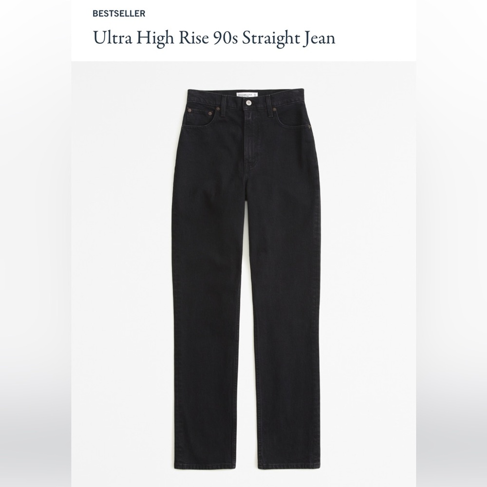 Abercrombie size 28 high rise straight jeans